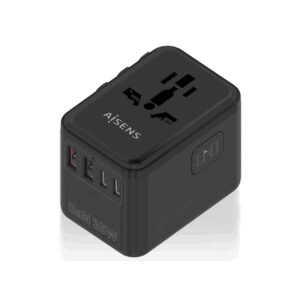 AISENS ASPS-2A3C09-BK cargador de dispositivo móvil Corriente alterna Carga rápida Interior
