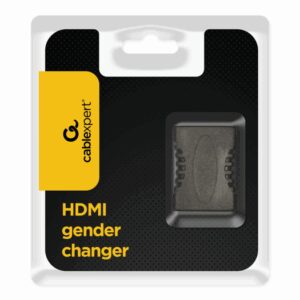 Gembird A-HDMI-FF cambiador de género para cable Negro
