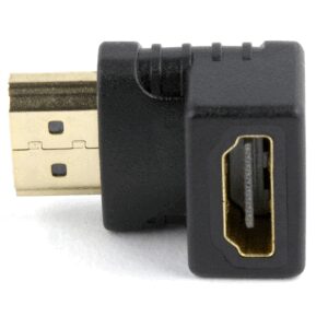 Gembird A-HDMI90-FML cambiador de género para cable HDMI Negro