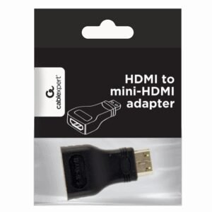 Gembird A-HDMI-FC cambiador de género para cable mini-HDMI Negro