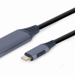 Gembird A-USB3C-DPF-01 adaptador de cable de vídeo 0,15 m USB Tipo C DisplayPort Negro, Gris