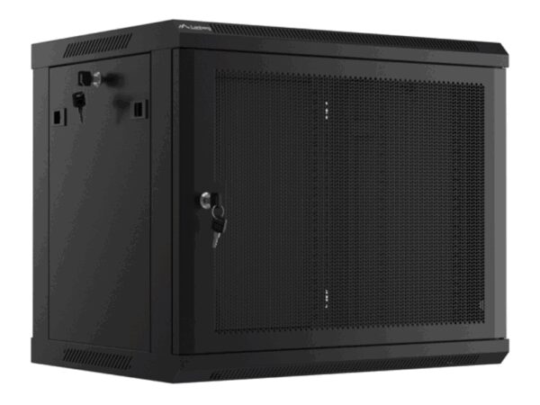 Lanberg WF01-6409-23B armario rack 9U Bastidor de pared Negro