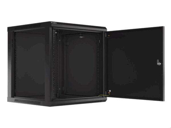 Lanberg WF01-6612-00B armario rack 12U Bastidor de pared Negro