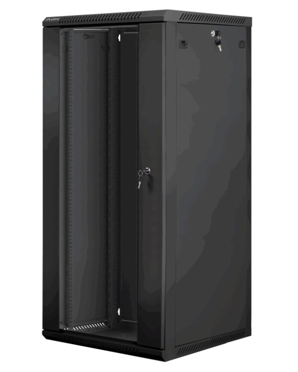 Lanberg WF01-6627-10B armario rack 27U Bastidor de pared Negro