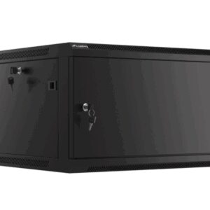 Lanberg WF01-6606-00B armario rack 6U Bastidor de pared Negro