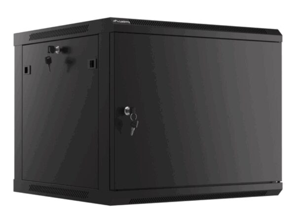 Lanberg WF01-6609-00B armario rack 9U Bastidor de pared Negro