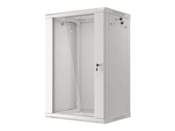 Lanberg WF01-6418-10S armario rack 18U Bastidor de pared Gris