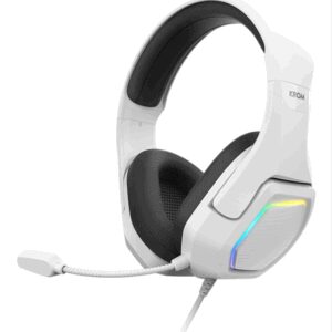Krom Kopa 7.1 Auriculares Alámbrico Diadema Juego Negro, Blanco