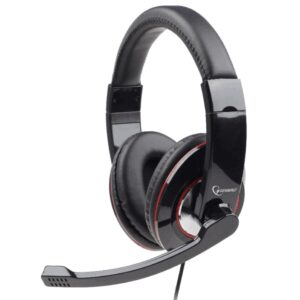 Gembird MHS-U-001 auricular y casco Auriculares Alámbrico Diadema Llamadas/Música Negro