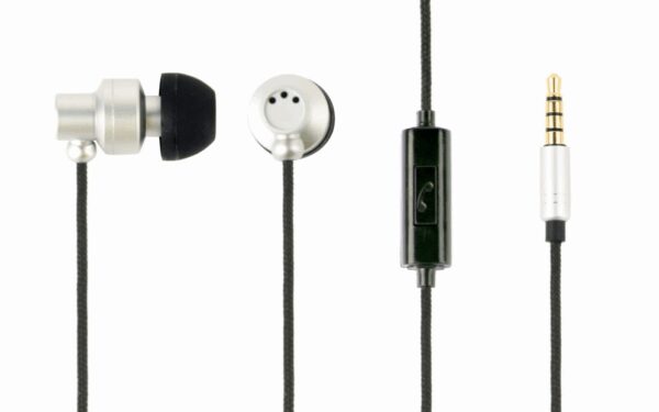 Gembird GMB Audio MHS-EP-CDG-S auricular y casco Auriculares Alámbrico Dentro de oído Llamadas/Música Plata