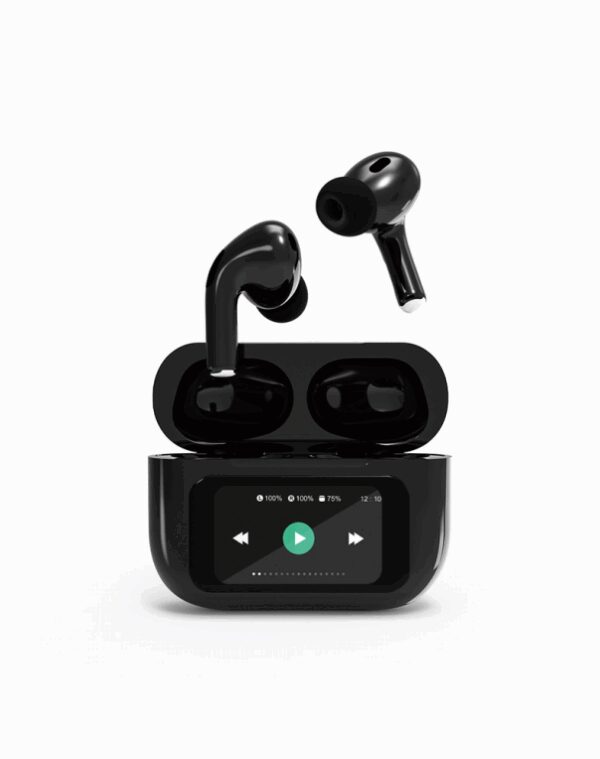 Gembird GMB Audio TWS-LCD-ANC-01-BK auricular y casco Auriculares Inalámbrico Dentro de oído Llamadas/Música USB Tipo C Bluetooth Negro