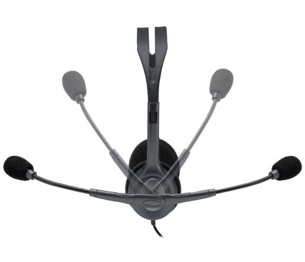 Logitech 981-000593 auricular y casco Auriculares Alámbrico Diadema Oficina/Centro de llamadas Gris
