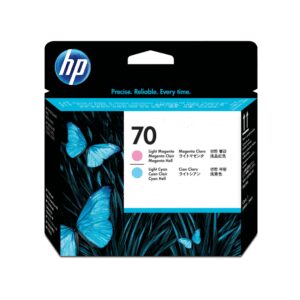 HP 70 Light Magenta and Light Cyan DesignJet Printhead cartucho de tinta 1 pieza(s) Original Magenta claro, Cian claro