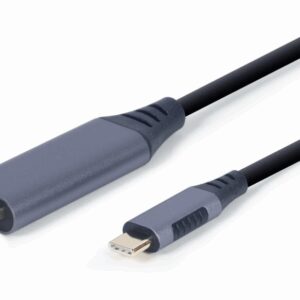 Gembird CC-USB3C-HDMI-01-6 adaptador de cable de vídeo 1,8 m USB Tipo C HDMI tipo A (Estándar) Negro, Gris
