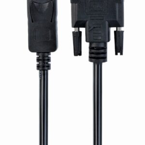 Gembird CC-DPM-DVIM-6 adaptador de cable de vídeo 1,8 m DisplayPort DVI Negro