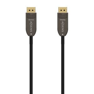 AISENS A155-0608 cable DisplayPort 20 m Negro