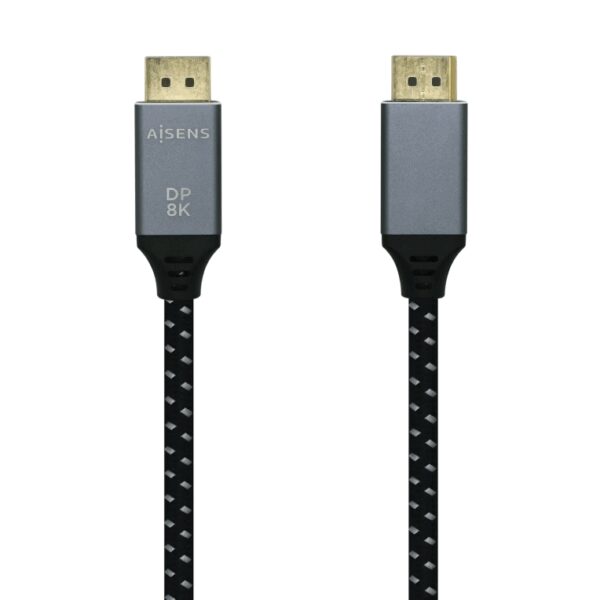AISENS A149-0438 cable DisplayPort 3 m Negro, Gris