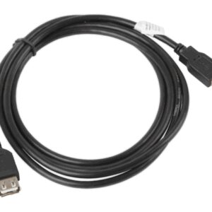 Lanberg CA-USBE-10CC-0018-BK cable USB USB 2.0 1,8 m USB A Negro