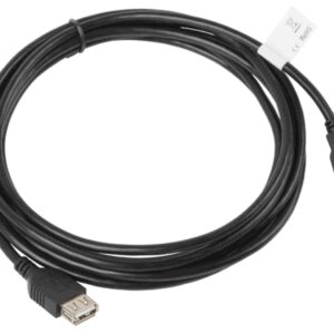 Lanberg CA-USBE-10CC-0030-BK cable USB USB 2.0 3 m USB A Negro