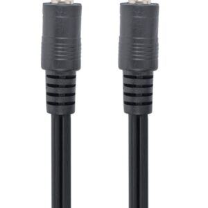 Gembird 1.2m, 3.5mm/3.5mm, M/M cable de audio 1,2 m 3,5mm Negro