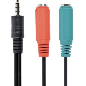 Gembird CCA-417 cable de audio 0,2 m 3,5mm 2 x 3.5mm Negro