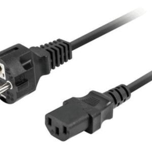 Lanberg CA-C13C-14CC-0018-BK cable de transmisión Negro 1,8 m C13 acoplador CEE7/7