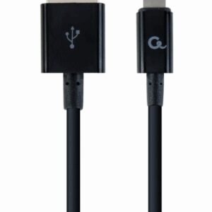 Cablexpert CC-USB2P-AMLM-2M cable de conector Lightning Negro