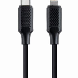 Gembird CC-USB2-CM8PM-1.5M cable de conector Lightning 1,5 m Negro