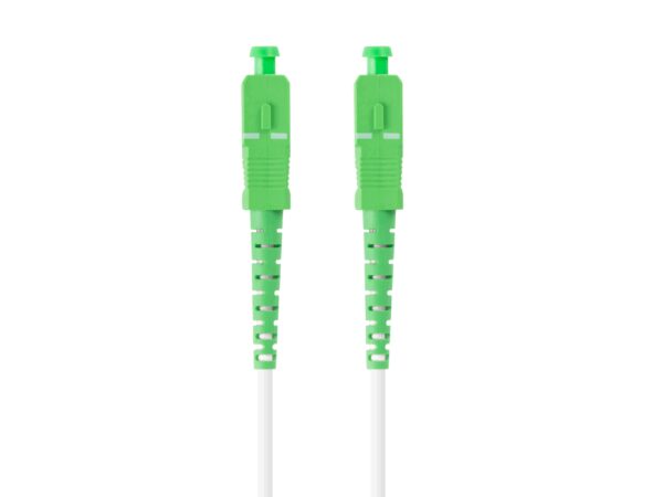Lanberg FO-SASA-SS21-0050-WH cable de fibra optica 5 m SC G.657.A2 Verde, Blanco