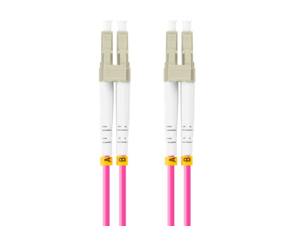 Lanberg FO-LULU-MD41-0050-VT cable de fibra optica 5 m LC OM4 Violeta