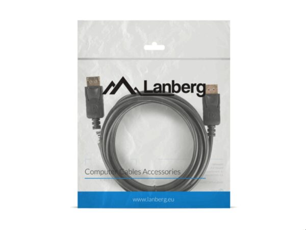 Lanberg CA-DPDP-10CC-0030-BK cable DisplayPort 3 m Negro