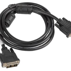 Lanberg CA-DVIS-10CC-0018-BK cable DVI 1,8 m DVI-D Negro