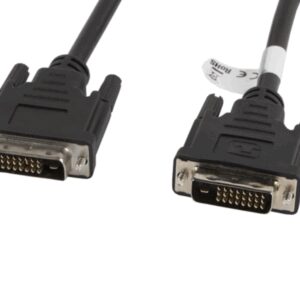 Lanberg CA-DVID-10CC-0018-BK cable DVI 1,8 m DVI-D Negro