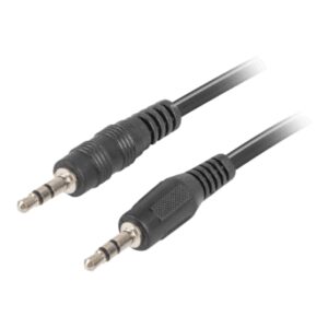 Lanberg CA-MJMJ-10CC-0012-BK cable de audio 1,2 m 3,5mm Negro