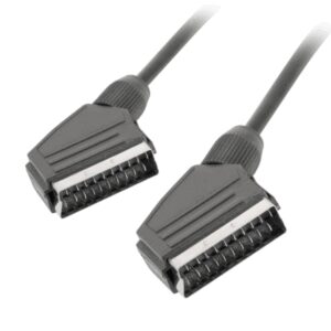 Lanberg CA-EUEU-10CC-0018-BK cable EUROCONECTOR 1,8 m SCART (21-pin) Negro