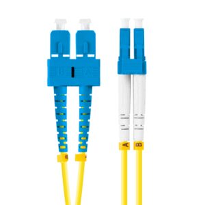 Lanberg FO-SULU-SD11-0050-YE Cable de fibra óptica e InfiniBand 5 m SC LC Amarillo