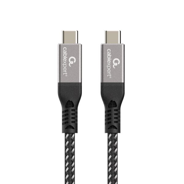 Gembird CCBP-USB4-CMCM240-1.5M cable USB USB4 Gen 3x2 1,5 m USB C Negro, Plata