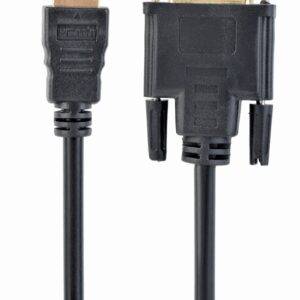 Gembird 5m, HDMI/DVI, M/M DVI-D Negro