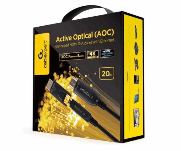 Gembird CCAP-HDMIDD-AOC-30M cable HDMI HDMI Type-A/HDMI Type-D Negro