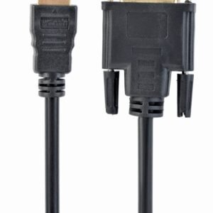 Gembird 1.8m, HDMI/DVI, M/M 1,8 m DVI-D Negro