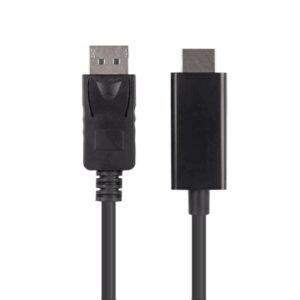 Lanberg CA-DPHD-11CC-0030-BK cambiador de género para cable DisplayPort HDMI Negro