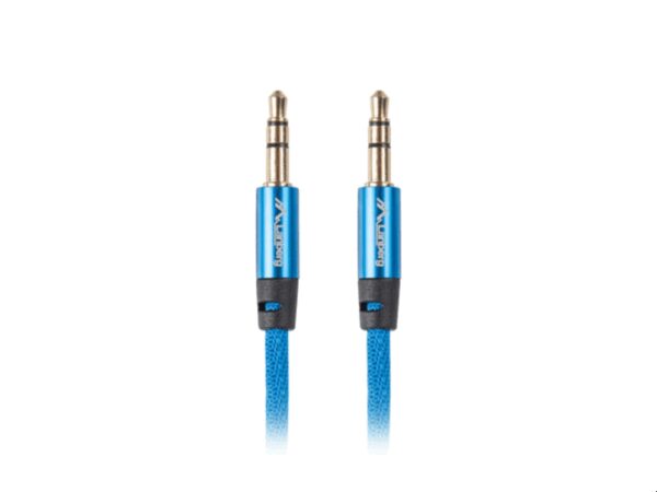 Lanberg CA-MJMJ-10CU-0030-BL cable de audio 3 m 3,5mm Azul