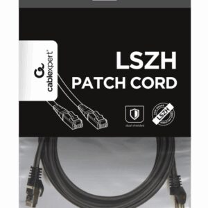 Gembird PP6A-LSZHCU-BK-3M cable de red Negro Cat6a S/FTP (S-STP)