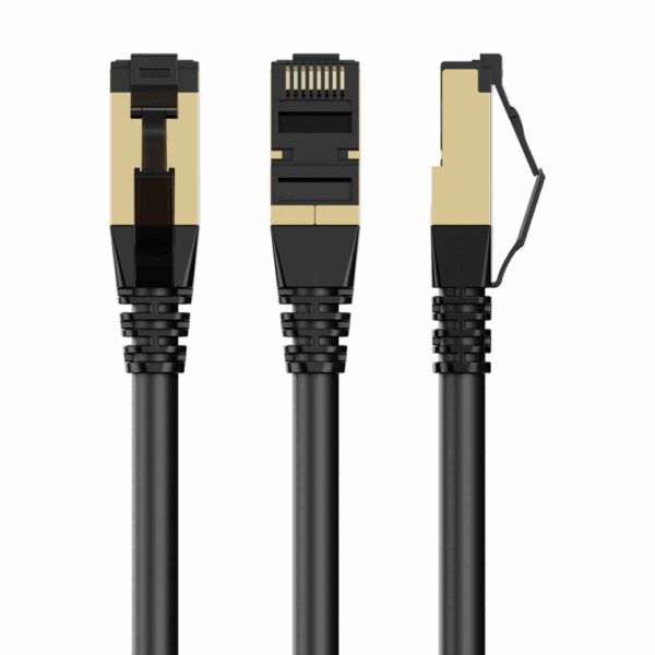 Gembird PP8-LSZHCU-BK-7.5M cable de red Negro 7,5 m Cat8 S/FTP (S-STP)