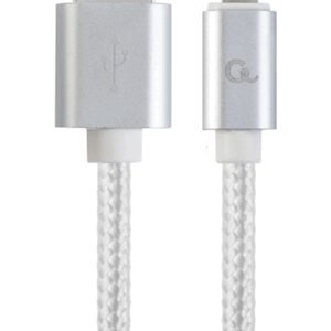 Gembird CCB-MUSB2B-AMLM-6-S cable de conector Lightning 1,8 m Plata