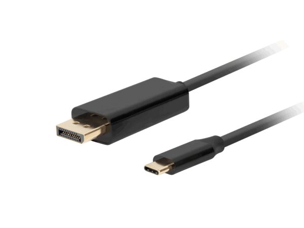 Lanberg CA-CMDP-10CU-0030-BK adaptador de cable de vídeo 3 m USB Tipo C DisplayPort Negro