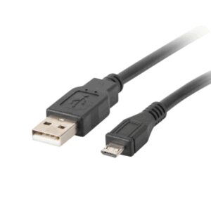 Lanberg CA-USBM-10CC-0018-BK cable USB USB 2.0 1,8 m Micro-USB B USB A Negro