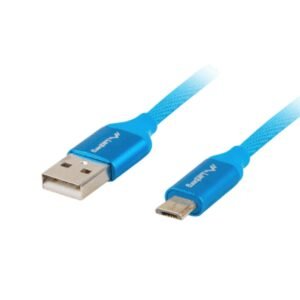 Lanberg CA-USBM-20CU-0010-BL cable USB USB 2.0 1 m Micro-USB A USB A Azul