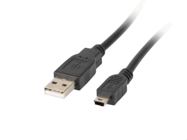 Lanberg CA-USBK-10CC-0018-BK cable USB USB 2.0 1,8 m Mini-USB A USB A Negro