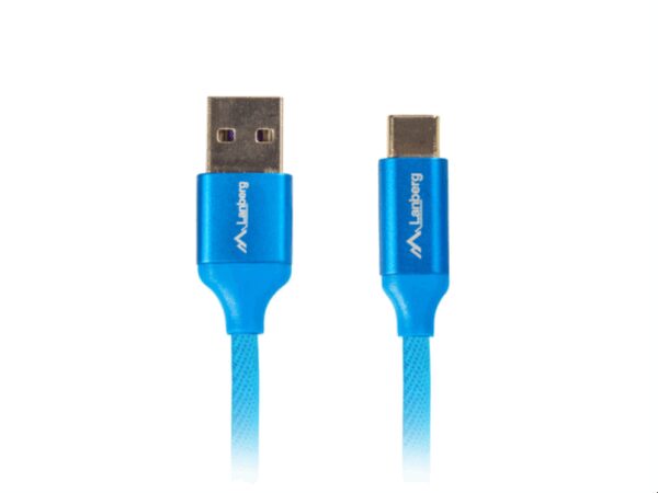 Lanberg CA-USBO-22CU-0018-BL cable USB USB 2.0 1,8 m USB A USB C Azul